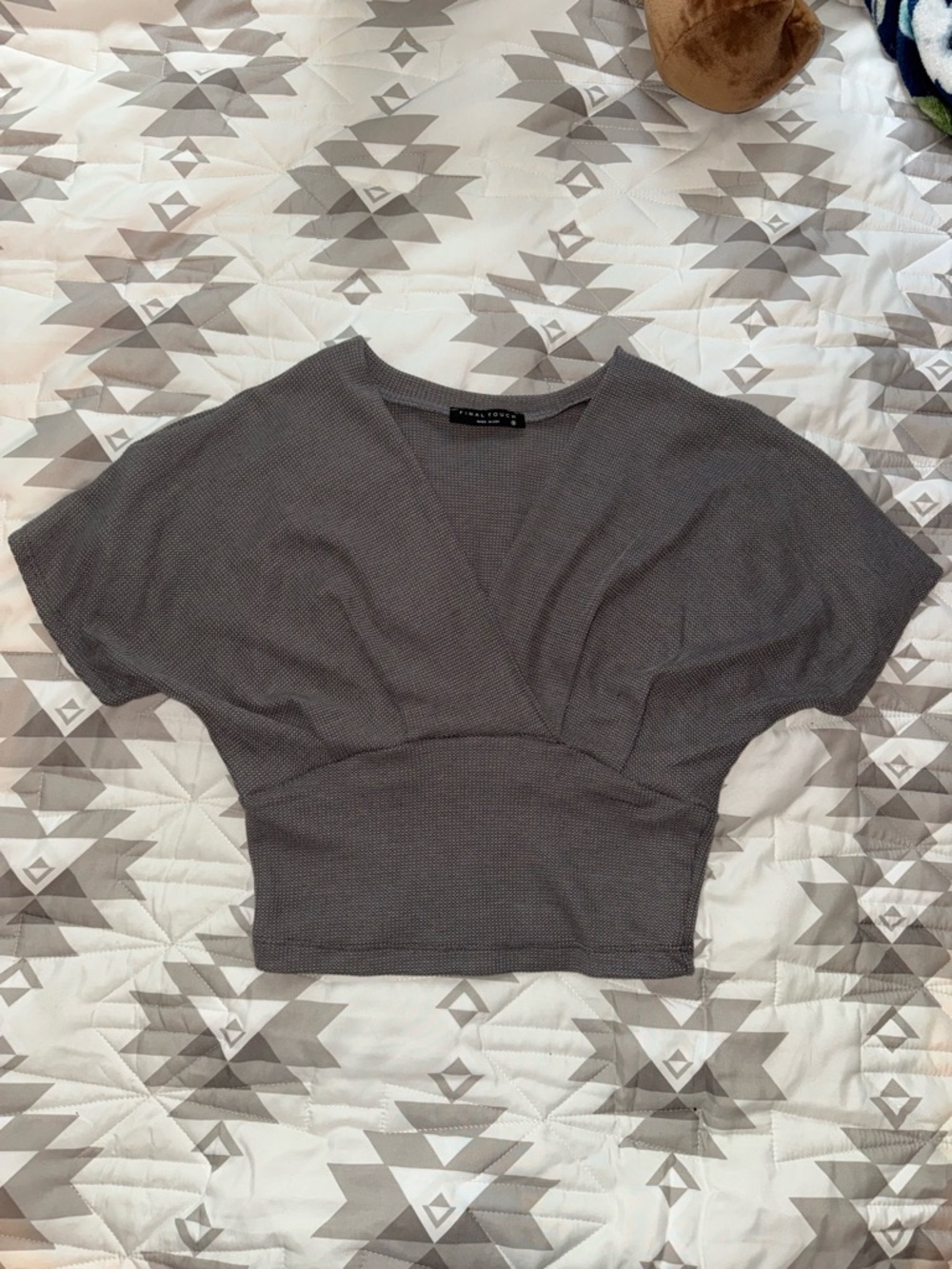Final Touch Waffle Knit Top
